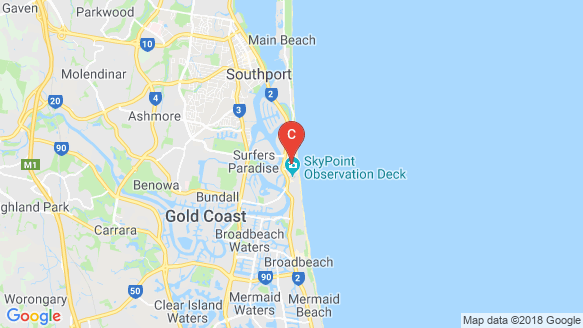 Jewel Residences Gold Coast location map