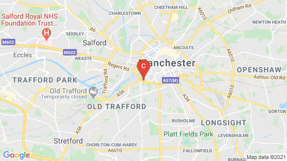 The Blade Manchester location map